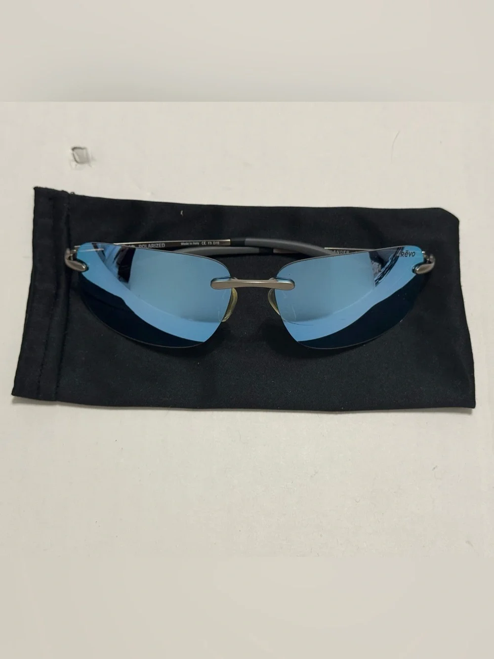Revo Descend Polarized Sunglasses with Blue Mirror Lenses